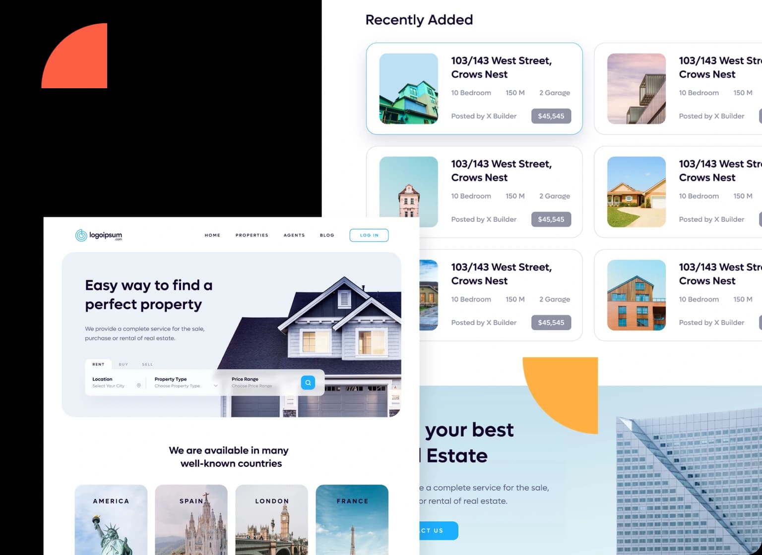 real estate service illustration