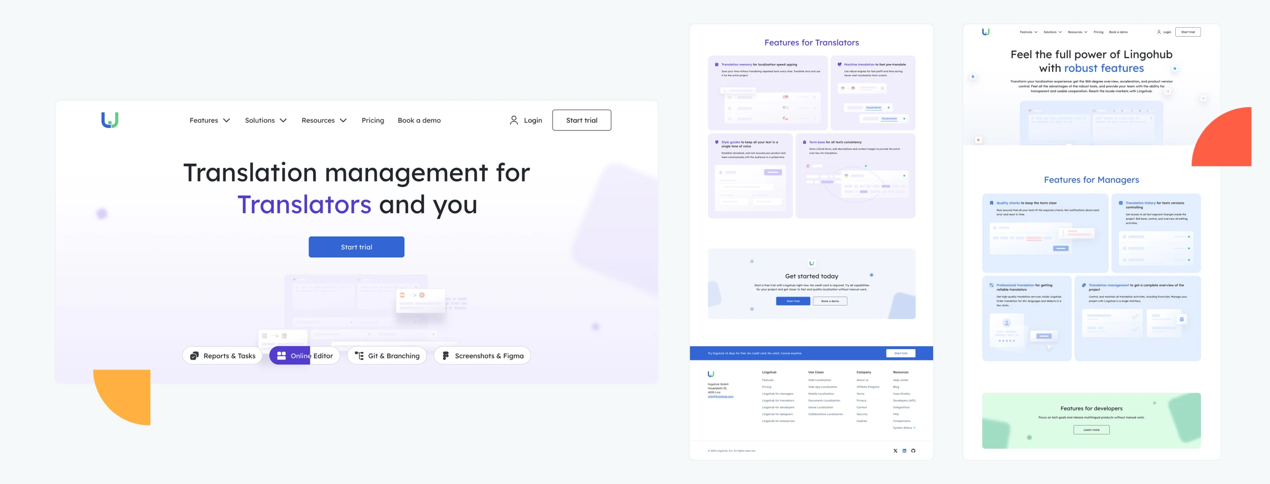 Lingohub project case study cover image