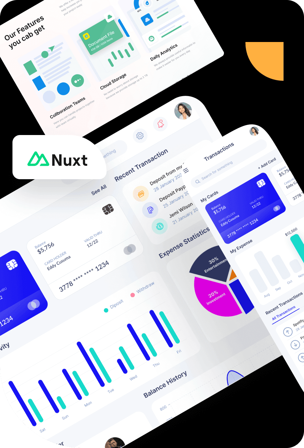 Nuxt.js Development Services Hero Illustration